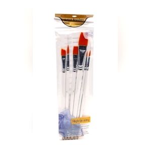 6Pcs/Set Wooden Handle Watercolor Paint Pen Paint Brushes Supplies Drawing Art